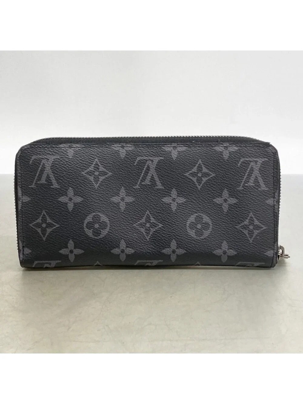 Louis Vuitton Wallet Monogram Eclipse Zippy Horizontal Black